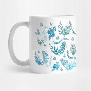 Blue Floral Boho Pattern Mug